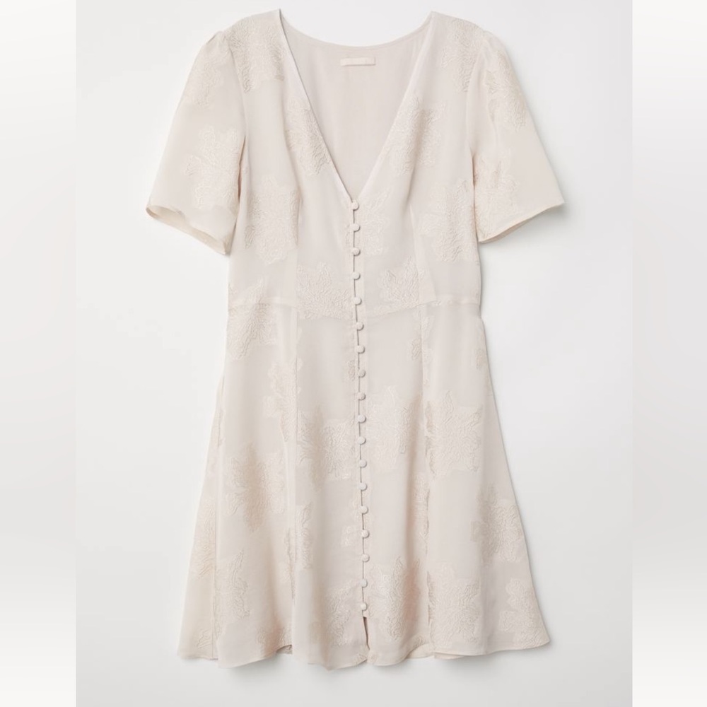 H&M Floral Button Down Dress Size 10